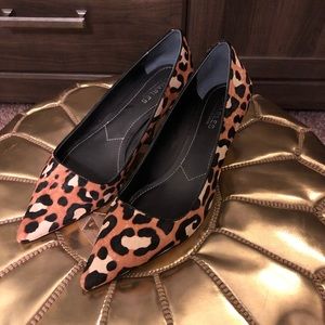 Leopard Kitten Heel Pumps